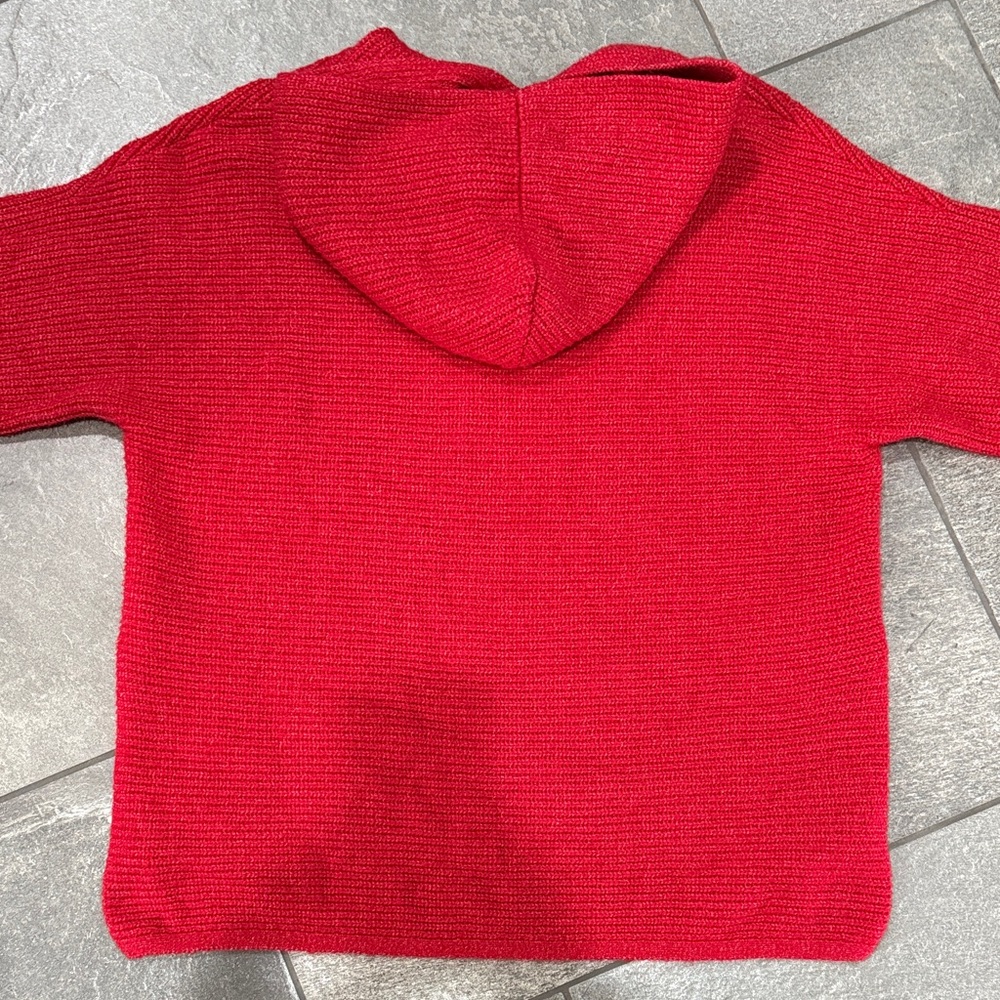 Old Navy Vibrant Red Oversized Knit Sweater - Picture 9 of 11